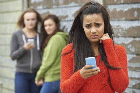 123rf stock image - cyber bullying