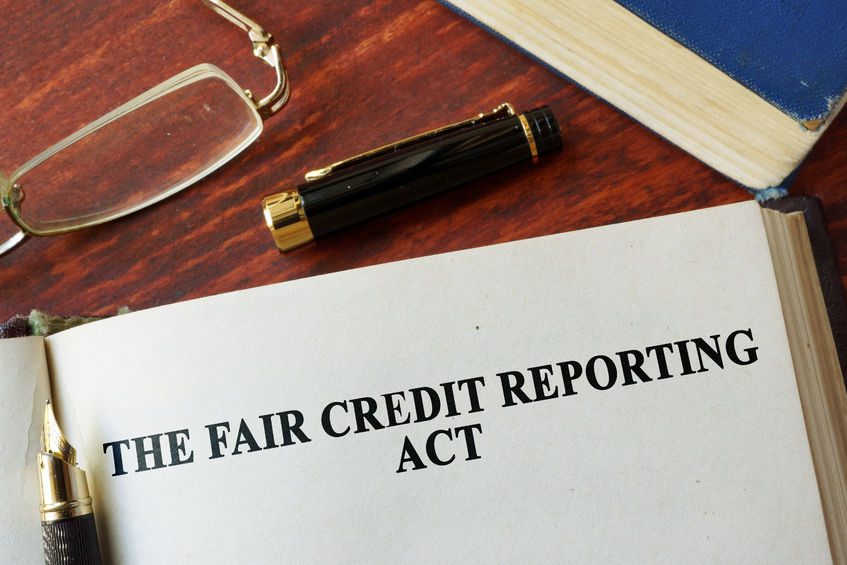 the fair credit reporting act fcra written on a page.