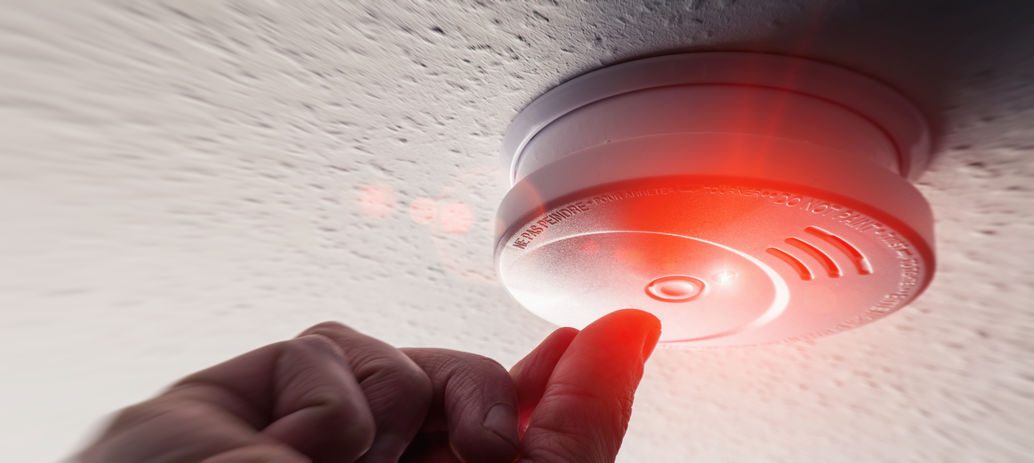 Testing Domestic Home Smoke Alarm detector